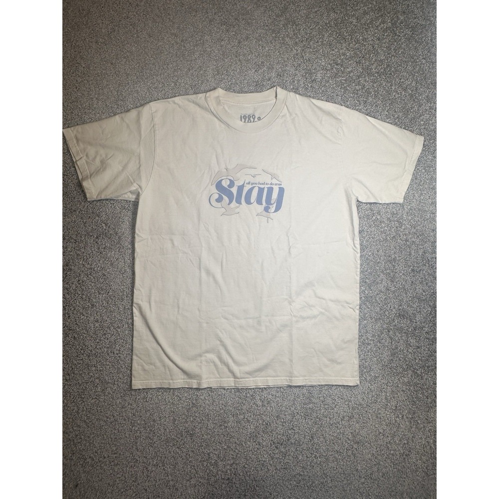 Taylor Swift 1989 Stay Taylor's Version Authentic Cream T-Shirt XL Official Tee